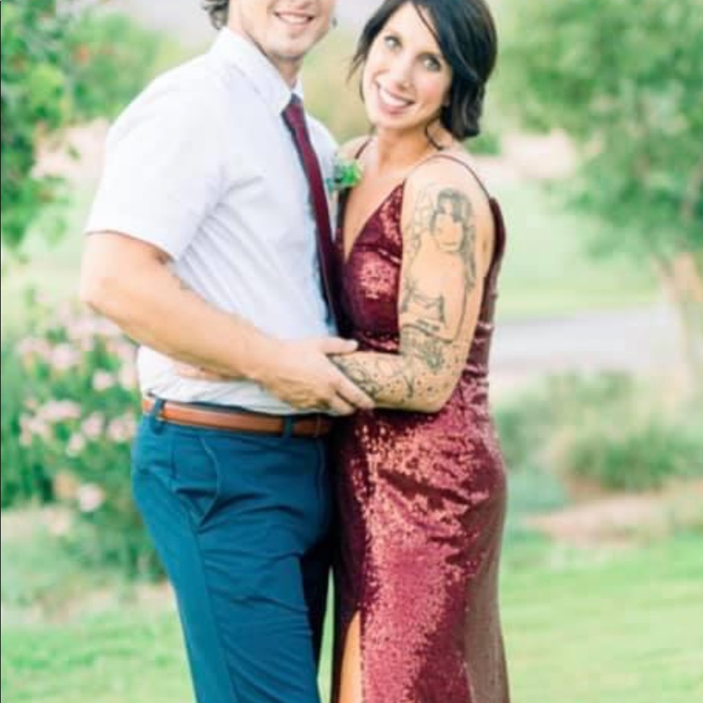 Worn Once! Merlot Sequence Size 6 - image 5